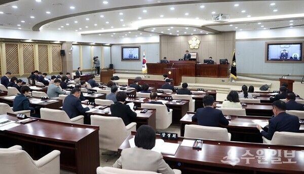 제392회 임시회 제2차 본회의 전경(사진=수원시의회)
