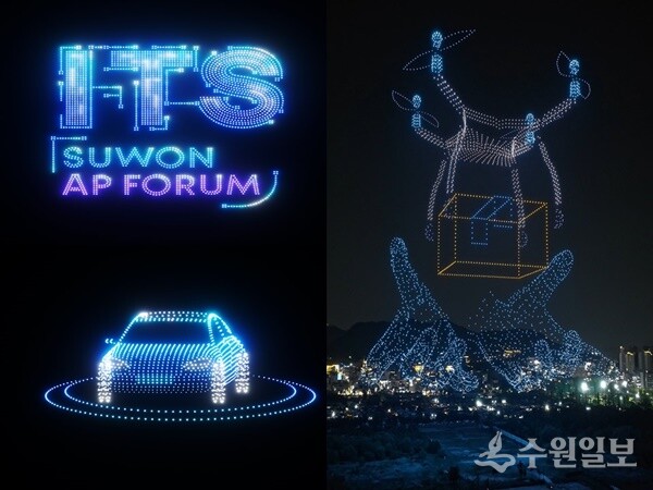 '2025 수원 ITS 아태총회 드론아트쇼' 이미지(안).