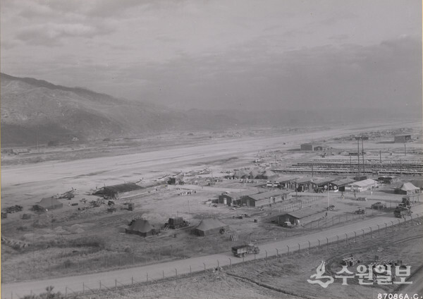 1951년 수원 공군기지. (사진=미국 국립기록관리청)