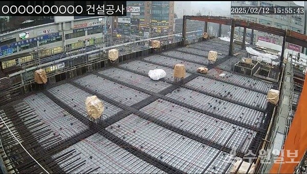 보정종합복지회관 건축현장 촬영 영상. (자료=용인시)