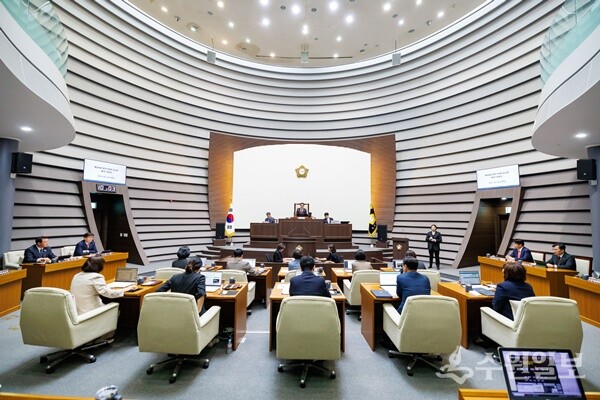 광주시의회 정례회 모습. (사진=광주시의회)