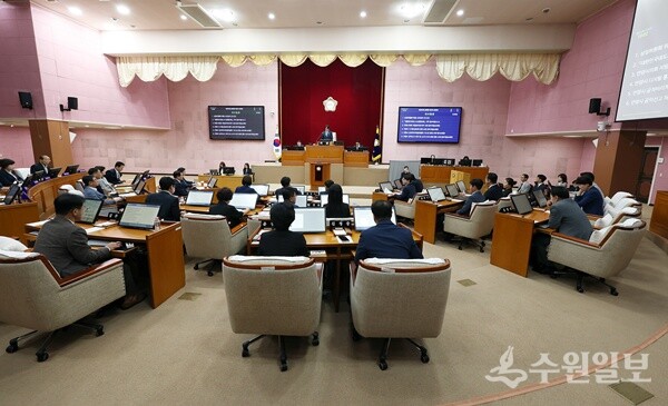 안양시의회가 제303회 정례회 제2차 본회의를 갖고 있다. (사진=안양시의회) 