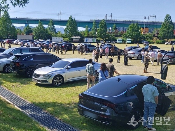 가평군 자라섬 주차장. (사진=가평군)