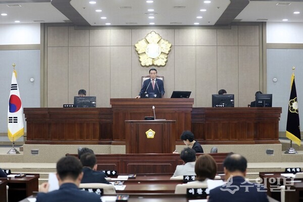 제394회 수원특례시의회 임시회 제1차 본회의 모습(사진=수원시)