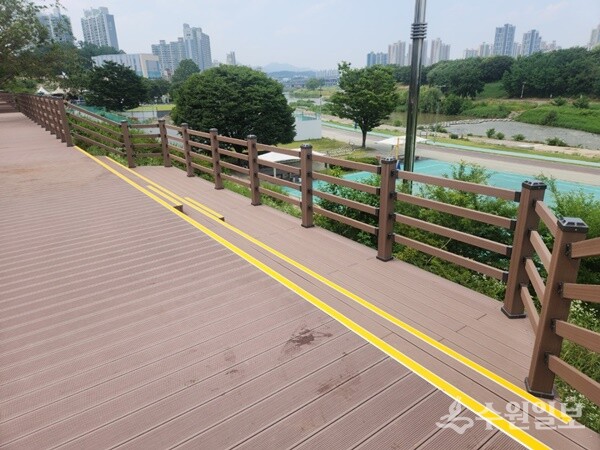 구리시 왕숙천 제방 내 관망 산책로. (사진=구리시)