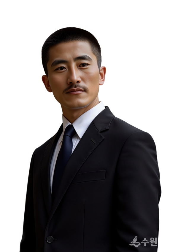 AI로 만든 정장 입은 김세환 선생.(사진=수원시)