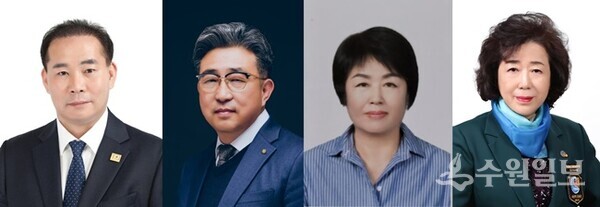 제37회 오산시민대상 수상자. 왼쪽부터 김동희(지역사회발전)·황태경(경제안전)·유혜숙(사회복지)·김경순(문화체육)씨. (사진=오산시)