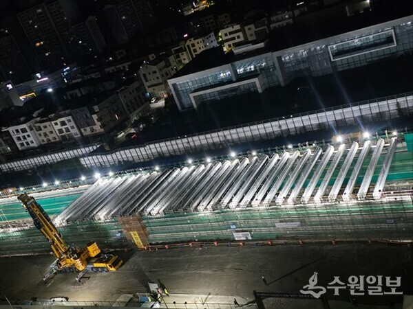 ‘경의중앙선 도농~양정 구간 복개공사’현장 모습. (사진=남양주시)