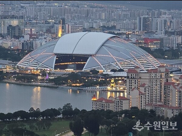 싱가포르 내셔널 스타디움 현장. (사진=하남시)