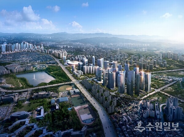 수원시 경제자유구역 조감도. (자료=수원시)