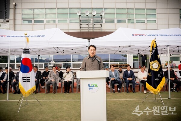 조성대 남양주시의회 의장이 개회사를 하고 있다. (사진=남양주시의회)