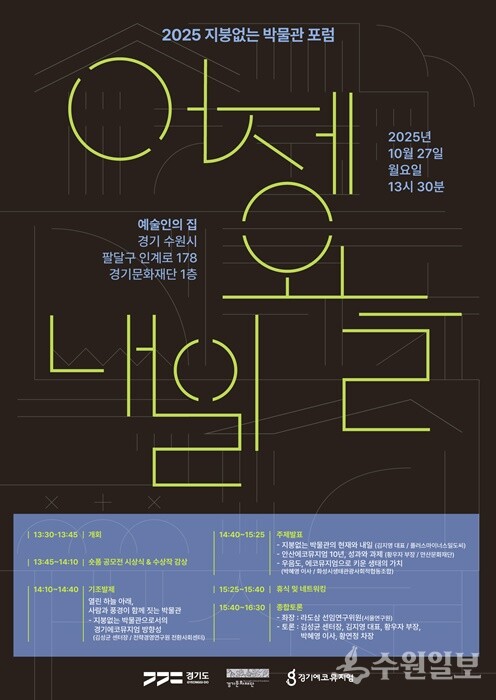 '2025 지붕없는 박물관 포럼_어제·오늘·내일' 홍보포스터.