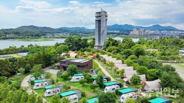 의왕시 왕송호수캠핑장 전경. (사진=의왕시)
