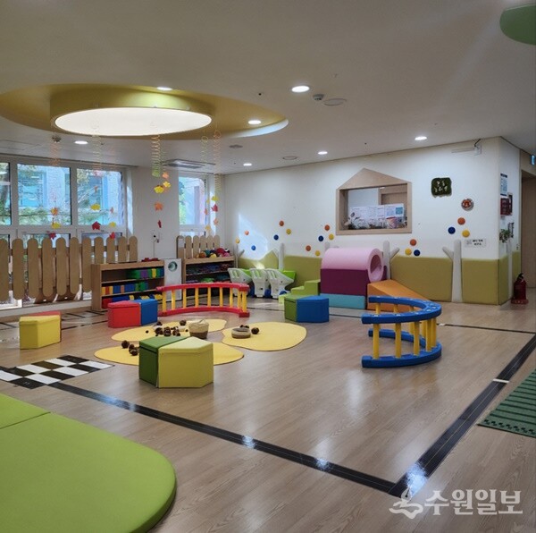판교 스타트업캠퍼스 직장 어린이집 내부 모습. (사진=경과원)