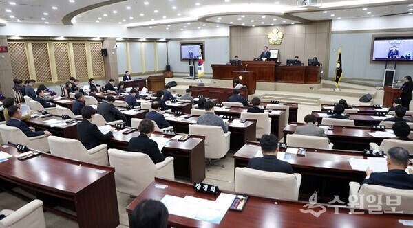 수원특례시의회 제397회 제2차 정례회 모습(사진=수원시의회)