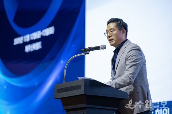 구재이 회장이 인사말을 하고 있다. (사진=한국세무사회)
