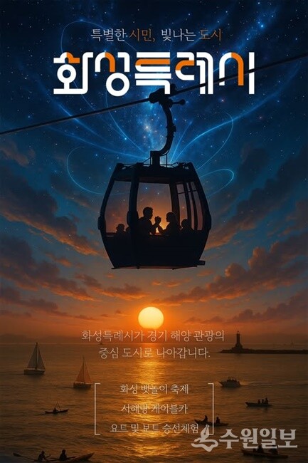 2025 화성특례시 AI 공모전 '화성왔성' 이미지 부문 대상 '화성특례시가 경기 해양 관광의 중심 도시로 나아갑니다'