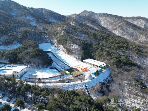 용인시청소년수련원 썰매장 모습. (사진=용인시)