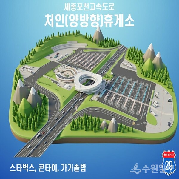 처인휴게소 미니어처 맵.