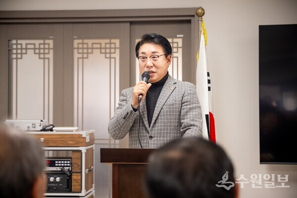 조성대 남양주시의회 의장이 축사를 하고 있다. (사진=남양주시의회)