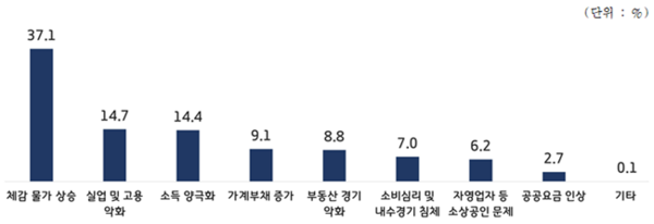 2026년도 경제 이슈(1순위). 1) 질문 : 귀하께서 생각하시는 2026년 수원시민의 경제이슈는 무엇이라고 생각하십니까? 중요한 순서대로 2가지를 선택해 주십시오.