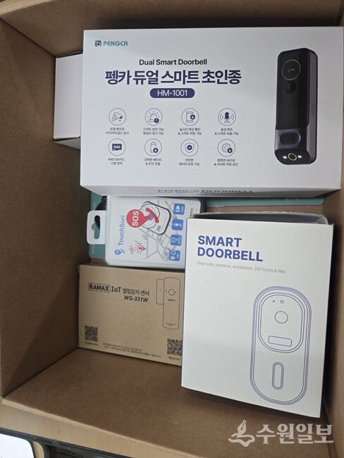여성안심패키지 구성 물품. (사진=수원시)