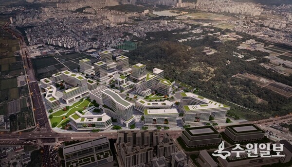 14년만에 본궤도에 오른 R&D 사이언스파크 조감도. (자료=수원시)