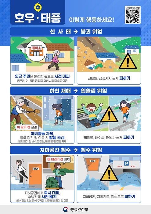 호우.태풍 행동요령.