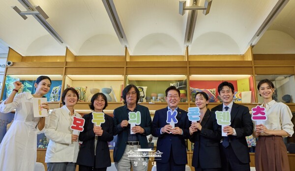 이재명 대통령이 참석한 한·프 ‘뤼미에르 파트너십’ 발표 현장 (사진=대통령실 제공)