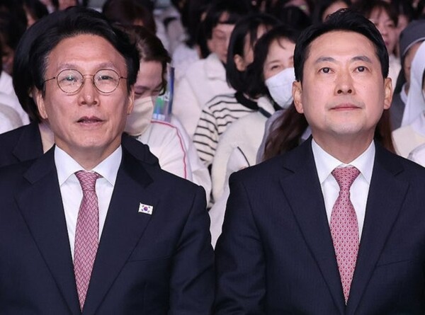 김민석 더불어민주당 대표와 장동혁 국민의힘 대표